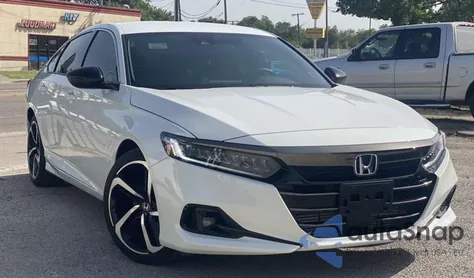 2021 Honda Accord Sport из США, поврежденный, VIN 1HGCV1F32MA046985